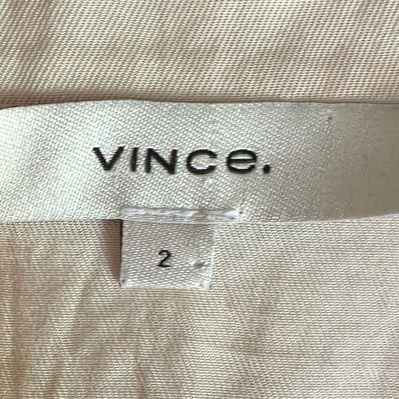 Vince Drawstring Hem Lapel Blouse Shirt Size 2 | Business Office Outfit - Picture 9 of 12